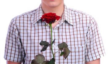 Gentleman with a red rose