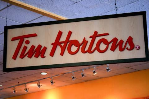 A Tim Horton's Sign